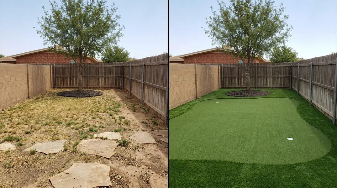 Result artificial grass installation in Midland - Midland Turf Installation